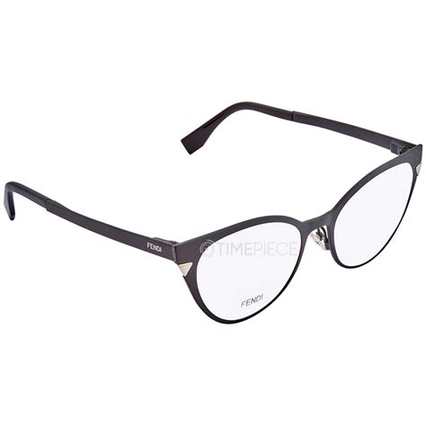 Fendi Oval Eyeglasses FF0126 003 Matte Black 51mm 126